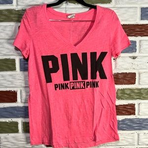 PINK Victorias Secret Women’s Logo Oversized T-Shirt - Size Small